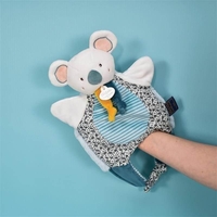 Плюшена играчка за гушкане, петрушка и чанта 3 в 1 Doudou коала 30 см, DC3826