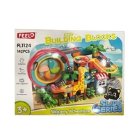 Конструктор Feelo Slippery Adventure Аквапарк с животни, 142 ч.