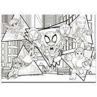 Детски пъзел Lisciani MAXI FLOOR Marvel Spidey 4x48ч.