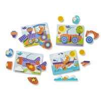 Дървен пъзел Melissa and Doug Превозни средства 40133