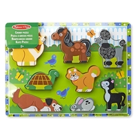 Дървен пъзел Melissa and Doug Домашни любимци 13724