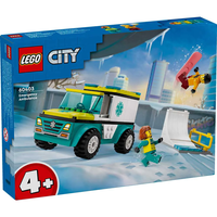 LEGO® City Линейка за спешна помощ и сноубордист 60403