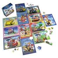 Комплект детски пъзели Spin Master Paw Patrol 12 броя, 560 ч.