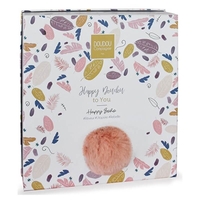 Плюшен заек с помпон Doudou Happy Boho 25см