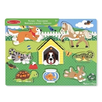 Дървен пъзел Melissa and Doug Домашни животни 19053