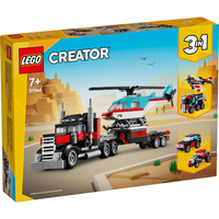 LEGO® Creator Камион с платформа и хеликоптер 31146
