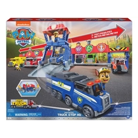Игрален комплект Spin Master Paw Patrol Big Truck Pups с превозни средства и фигура, с музика и светлини