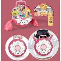 Игрален комплект сладкарница Raya Toys в раница, 39 части