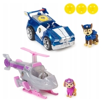 Игрален комплект Spin Master Paw Patrol The Mighty Movie Превозни средства и фигурки Чейс и Скай