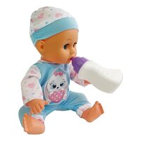 Кукла бебе Raya Toys Drink and Wet, пишкащо, с 12 звука и шише, 35 см.