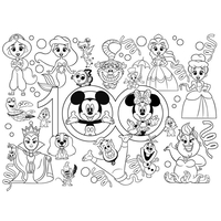 Детски пъзел Lisciani MAXI FLOOR Disney 100, 150 части