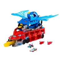 Игрален комплект Mattel Hot Wheels City Двоен Транспортьор Дракон, JBM72