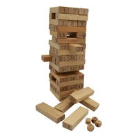 Дженга Raya Toys с цифри, 51 части