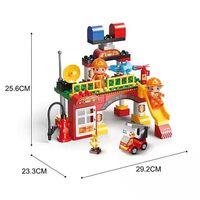 Конструктор Feelo City Series Пожарна станция, 55 ч.