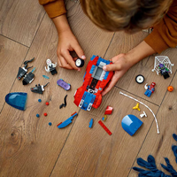 LEGO® Marvel Състезателната кола на Спайдърмен с Венъм и Зеления гоблин 76279