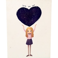 Поздравителна картичка iGreet - Ти си моята вселена