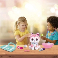 Интерактивна музикална играчка Vtech Rainbow Husky Хоуп на ветеринар