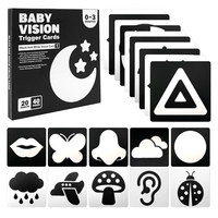 Бебешки карти за визуална стимулация Raya Toys, 0-12 м.