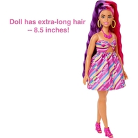 Кукла Mattel Barbie Totally Hair с променящ се цвят на косата и аксесоари, 29 см.