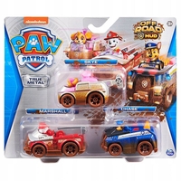Детски коли за игра Spin Master Paw Patrol True Metal Off road mud, 3 броя, 1:55