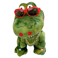 Интерактивна играчка Raya Toys Танцуващ, пеещ и повтарящ думи крокодил, 33 см