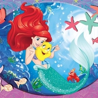 Детски пъзел Lisciani SUPERMAXI LITTLE MERMAID 60ч. 74167