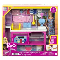 Игрален комплект Mattel Barbie It Takes Two Кукла с Кафетерия, с 17 аксесоара