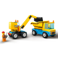 LEGO® City Строителни камиони и кран с разбиваща топка 60391