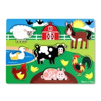 Дървен пъзел Melissa and Doug Ферма 19050