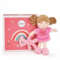 Плюшена играчка Doudou Mlle Rose кукла 21 см, JJ6006