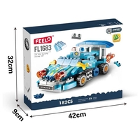 Конструктор 4в1 Feelo Police Car, 182 ч.