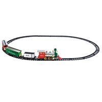 Коледно детско влакче Raya Toys Christmas Classic Train с релси, звук и светлини