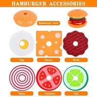 Дървена играчка Raya Toys Направи хамбургер