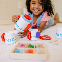 Детски игрален комплект Melissa and Doug Дървен сервиз за чай, 9843