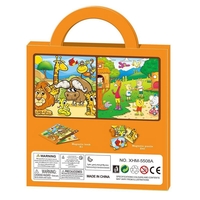 Магнитен пъзел Raya Toys Парк с животни 40 части