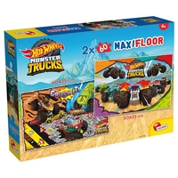 Детски пъзел Lisciani Hot Wheels Maxifloor, 2 x 60 части