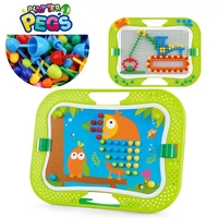 Детска мозайка с дъска Raya Toys с 4 шаблона, 268 части