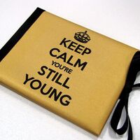 Луксозна картичка за рожден ден - Keep calm you're still young