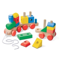 Дървен шарен влак Melissa and Doug 40544