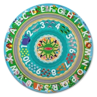 Детски пъзел за земя Melissa and Doug Round the Shore с превозни средства, 48 части