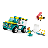 LEGO® City Линейка за спешна помощ и сноубордист 60403