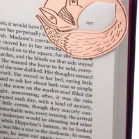 Метален книгоразделител Ъгълче - Бухалче