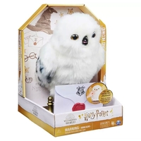 Интерактивна играчка Spin Master Harry Potter Wizarding World Вълшебна сова Hedwig, 15+ звуци и движения