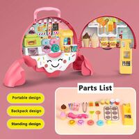 Игрален комплект сладкарница Raya Toys в раница, 39 части