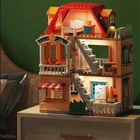 Kонструктор Feelo Къща за кукли на 3 етажа, 186 ч.