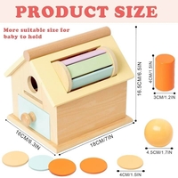 Бебешка дървена кутия за монети Raya Toys 5 в 1