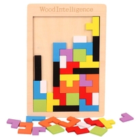 Детски дървен пъзел Raya Toys WoodIntelligence Тетрис