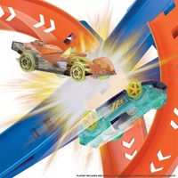 Детска писта Mattel Hot Wheels Spiral Speed Crash, с една кола
