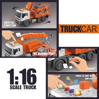 Детски камион паяк Raya Toys Truck Car с музика и светлини, 1:16