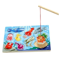 Дървен пъзел Melissa and Doug Магнитна въдица за риболов 13778